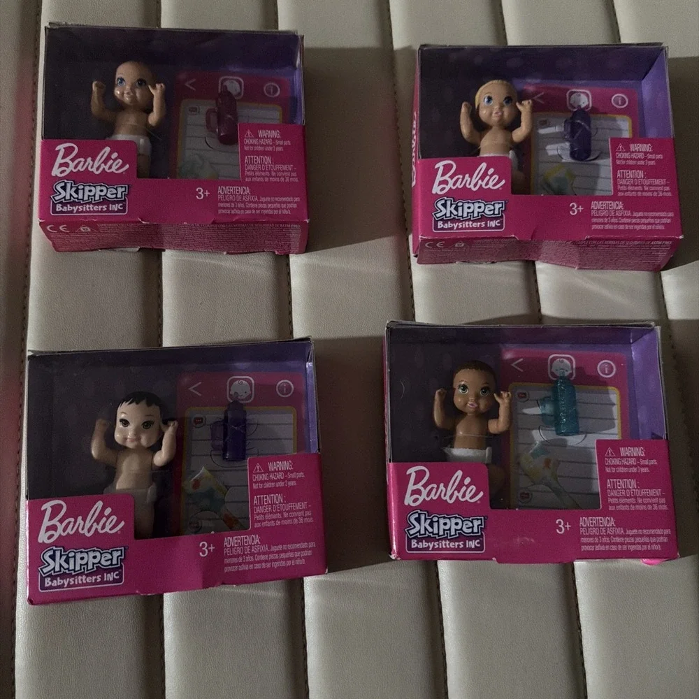 Barbie Skipper Babysitters Inc African American Black Baby & Others Lot Of 4 New